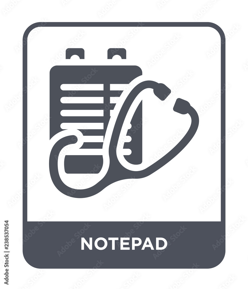 Sticker notepad icon vector