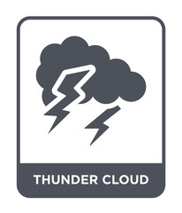 thunder cloud icon vector