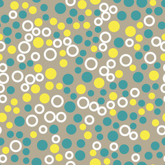 Round and circle Seamless vector EPS 10 . Abstract geometric pattern. Multicolor Figures