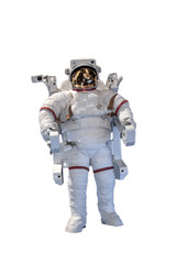 isolated astronaut flying in space. Elements of this image furnished by NASA f