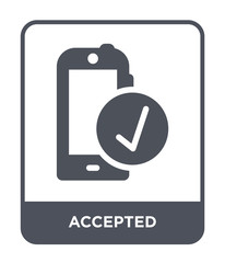 accepted icon vector