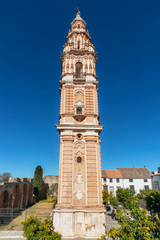Fototapeta na wymiar View of Victoria tower (Torre de la Victoria), Estepa, Seville Province, Andalusia, Spain, Western Europe.