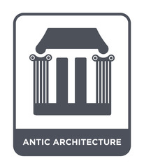 antic architecture icon vector