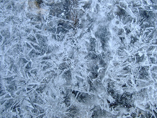 Winter Bluish Textured Icy closeup Background