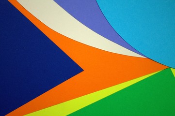Cut paper color.Symphony and color play.The magic of colors