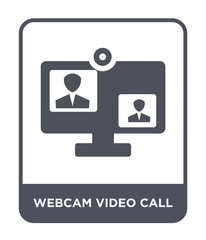 webcam video call icon vector