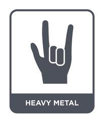 Fototapeta premium heavy metal icon vector