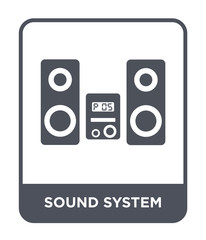 sound system icon vector