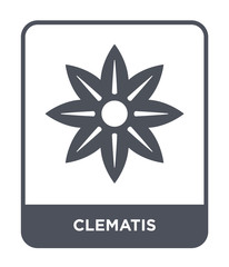 clematis icon vector