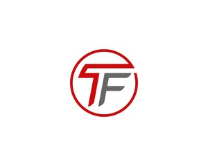 Minimal letter symbol.

T and f elegant minimal letter symbol.