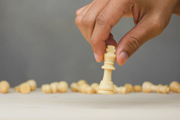 Leadership Success concept with Chess king