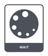 wait icon vector