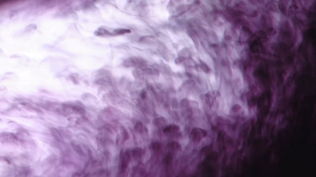 Cloud of ink floating slowly in water
