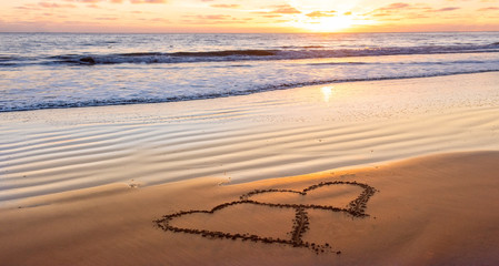 valentines day on beach