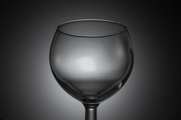 Empty wine glass