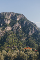 A view of a beautiful mountain near Fethiye, Antalya, Turkey