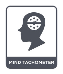 mind tachometer icon vector