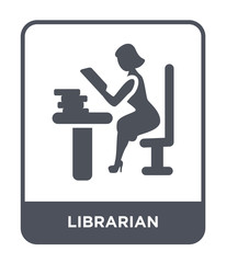 librarian icon vector