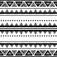 Ethnic seamless pattern in native style.