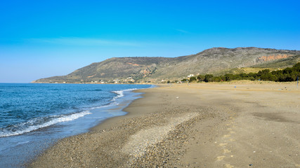 Fototapeta na wymiar Plaża w Pirgos, Kreta
