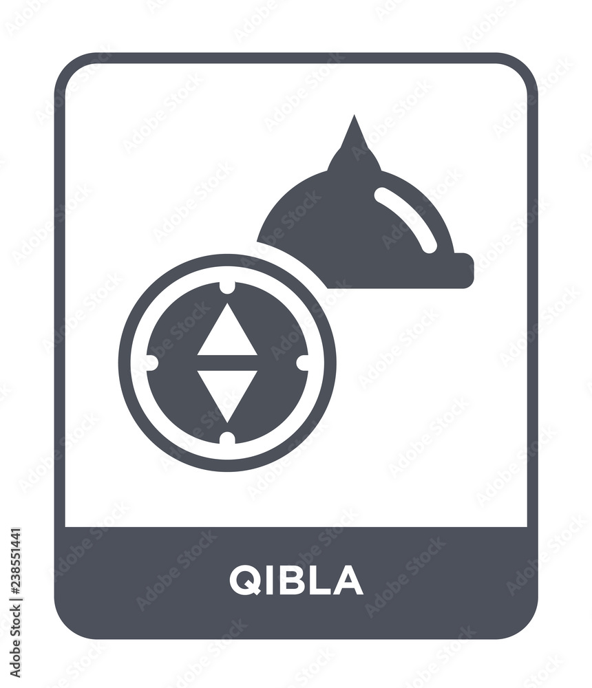 Wall mural qibla icon vector