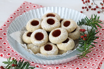 Weihnachtsplätzchen Husarenkrapfen