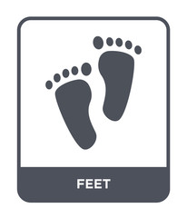 feet icon vector