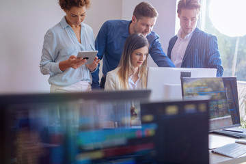 Business People Working in an Office