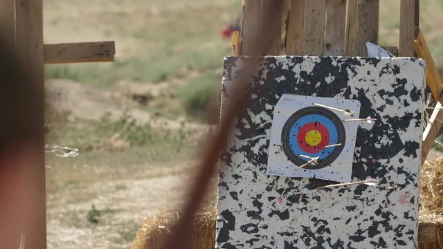 entertaining sports archery on target