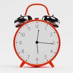 Realistic 3D Render of Alarm Clock