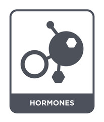 hormones icon vector