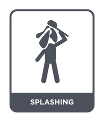 splashing icon vector