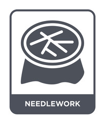 needlework icon vector
