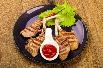 Grilled lamb