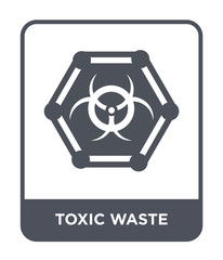 toxic waste icon vector