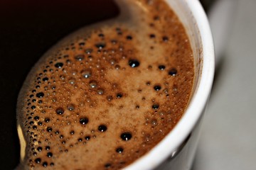 coffee drink fluid foam brown black strong cup of tea hot cold bubbles breakfast morning break white Brown smoke blurred background vivacity food macro nicely 