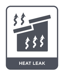heat leak icon vector