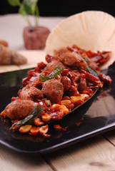 Spareribs with capsaicin