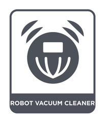 robot vacuum cleaner icon vector