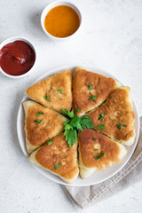 Vegetable samosas