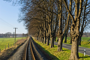 Obraz premium Bahndamm 