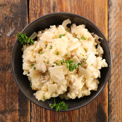 bowl of risotto
