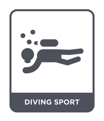 diving sport icon vector