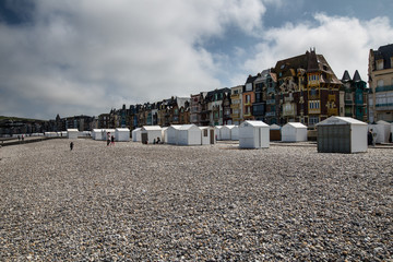 le Tr&eacute;port en France, bord de mer