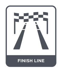 finish line icon vector