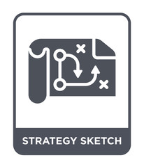 strategy sketch icon vector