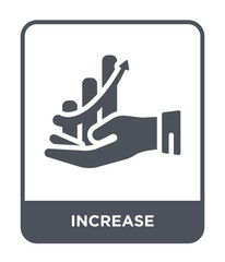increase icon vector