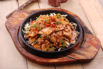 Iron plate chiba bean curd