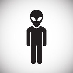 Ufo Alien icon on white background for graphic and web design, Modern simple vector sign. Internet concept. Trendy symbol for website design web button or mobile app