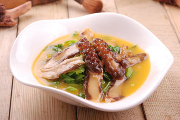 Boiled mustard with distant ginseng